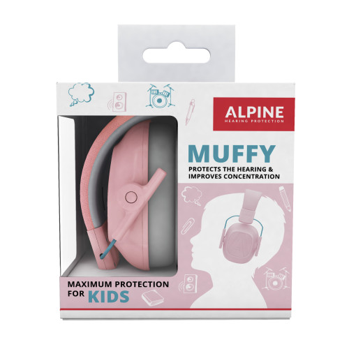 Apsauginės ausinės ALPINE Muffy KIDS rausvos