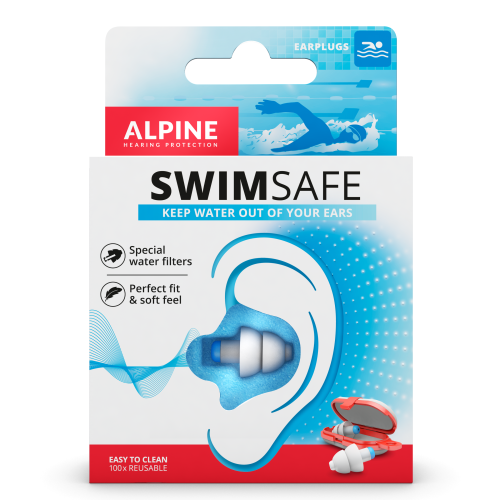 Ausų kimštukai plaukimui ALPINE Swim safe